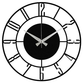 Relógio de Parede Decorativo Enzoclock – Preto – 48 x 48 cm