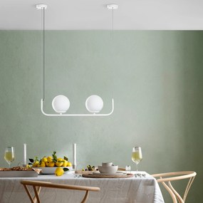 Candeeiro de Teto Faruk – Branco – 15 cm x 56 cm