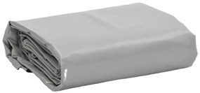 Lona 3,5x5 m 650 g/m² cinzento