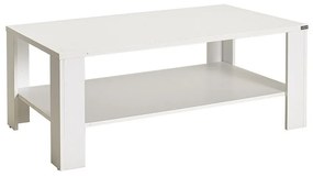 Mesa de Centro "Luz" - Branco Diamante - 110x42x65cm - Design Moderno