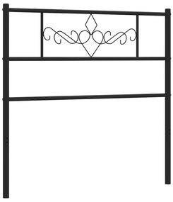 Cabeceira de cama 75 cm metal preto
