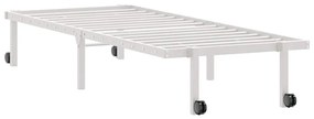 Estrutura de cama sem colchão Dobrável 80x200 cm aço branco