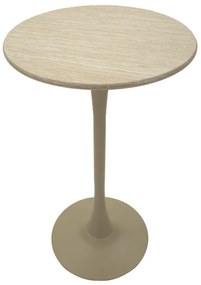 MESA BAR ALASKA Ø 60 X 106 CM EM MDF e FERRO CREME