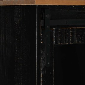 Aparador HALDEN 2 portas de correr 112x40x80 cm Madeira maciça