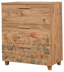 Cômoda Leva Gravis – Pinho Atlântico – 80x95x43 cm