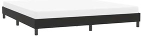 Estrutura de cama sem colchão 200x210 cm veludo preto