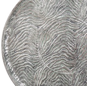 Bandeja decorativa prateada ø 49 cm KITNOS Beliani