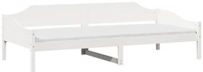 Cama sem colchão 90x190 cm madeira de pinho maciça branco