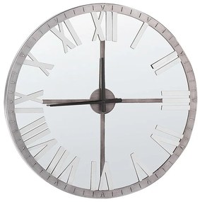 Relógio de parede prateado ø 60 cm COMPORTA Beliani