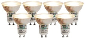 Conjunto de 7 lâmpadas LED reguláveis GU10 7W 500 lm 2700K