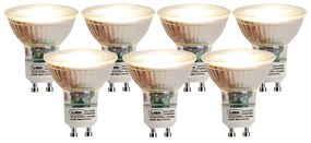 Conjunto de 7 Lâmpadas LED reguláveis GU10 7W 500lm 2700K