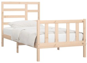 Cama sem colchão 90x200 cm madeira de pinho maciça