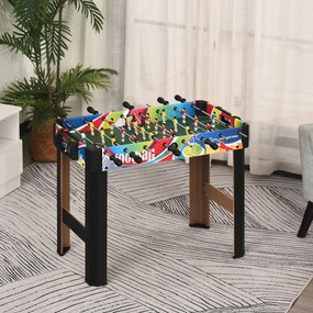 Mesa matraquilhos para crianças, 22 jogadores, 2 bolas, painéis de pontuação, 86,5 x 43,5 x 63 cm, multicolorido