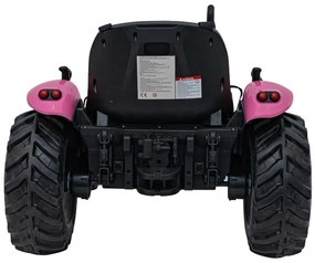 Trator elétrico para Crianças 24V GROW 1804 Rodas de EVA, Assento de couro Rosa