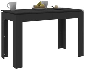 Mesa de Jantar Luna de 120cm - Preto - Design Minimalista