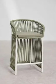 Pacote De 2 Bancos Altos Sophie Verde Exército Claro & ↑65 Cm - Sklum