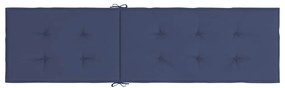 Almofadão para cadeira de terraço tecido oxford azul-marinho