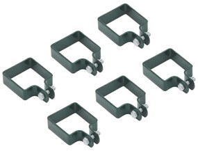 Portão de jardim 106 x 125 cm (C x A) em aço galvanizado Verde