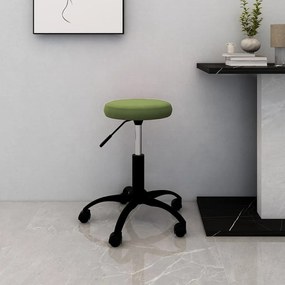 vidaXL Cadeira de escritório giratória veludo verde-claro