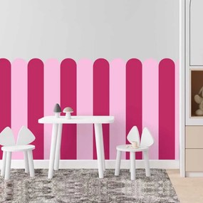Autocolante de parede Arco - Rosa flamejante (cor-de-rosa brincalhão e doce para crianças)