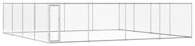 vidaXL Canil de exterior em aço galvanizado 760x760x185 cm