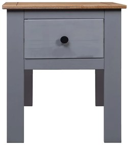 Mesa de cabeceira 46x40x57 cm pinho Panama cinzento