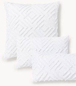 Fronha de almofada em percal de algodão com design tufado Phil