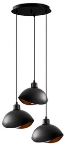 Candeeiro de Teto Sivani – Preto – 50 cm x 112 cm