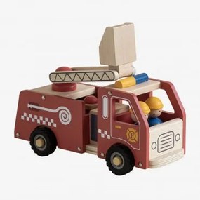 Caminhão De Bombeiros De Madeira Kenan Kids Romã Vermelha - Sklum
