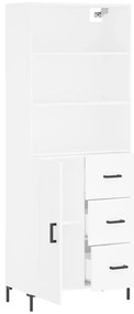 Armário alto 69,5x34x180 cm derivados de madeira branco