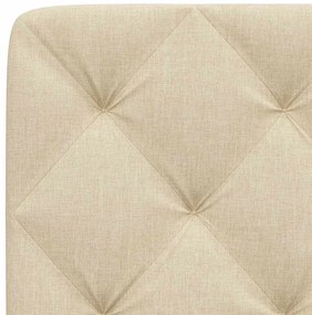 Almofadão de cabeceira 90 cm tecido creme