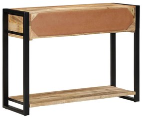 Mesa consola 100x35x75 cm manga de madeira áspera maciça