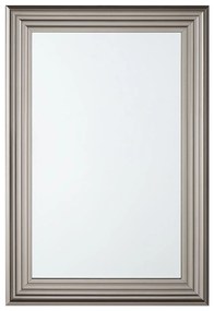 Espelho de parede prateado 61 x 91 cm CHATAIN Beliani