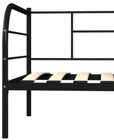 Estrutura sofá-cama 90x200 cm metal preto