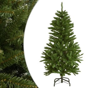 vidaXL Árvore de Natal artificial articulada com suporte 120 cm verde