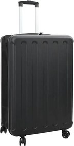 vidaXL Mala com bloqueio Preto 50 x 30 x 76 cm Plástico ABS