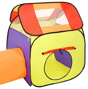 Tenda de brincar infantil com 250 bolas 338x123x111 cm multicor