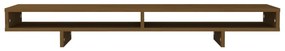 Suporte para monitor 100x27x14 cm pinho maciço castanho-mel