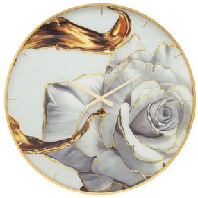 RELÓGIO ROSA DE VIDRO CM Ø 80X5