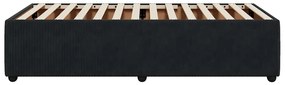Estrutura de cama 90x190 cm veludo preto