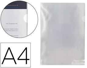 Bolsa Dossier Q-Connect em Plástico Din A4 120 Microns Incolor Pack 10 Unidades