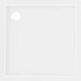 Mexen Flow base de chuveiro quadrada slim 95 x 95 cm, branco brilhante - 46S109595