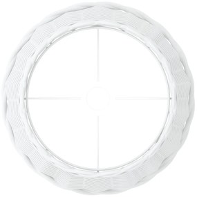 Abajur Ø38x23 cm vime branco