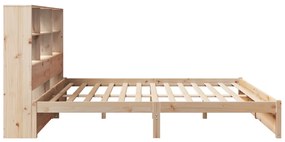 Cama com estante sem colchão 180x200 cm pinho maciço