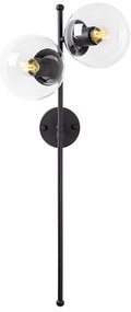Aplique de Parede Fazli – Preto – 32 x 27 x 72 cm