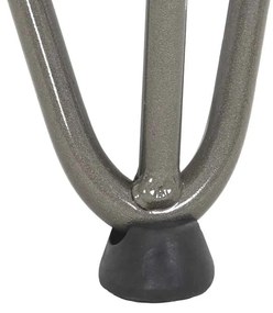Pernas de grampo para mesa de centro 4 peças Aço natural 20 cm Aço mac