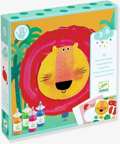 Pintura de dedos animais divertidos DJECO laranja