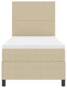Cama Box Spring com Colchão Verde Claro Cinza Solteiro Tecido de Cordu