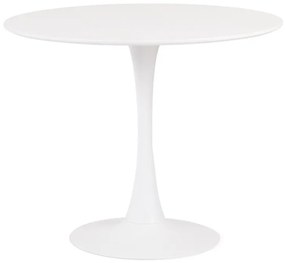 Mesa Cozinha e Sala de Jantar  Mesa TUL (TO), lacada branco, 90 cms de diâmetro