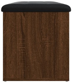 Banco arrumação 82x42x45 cm derivados madeira carvalho castanho